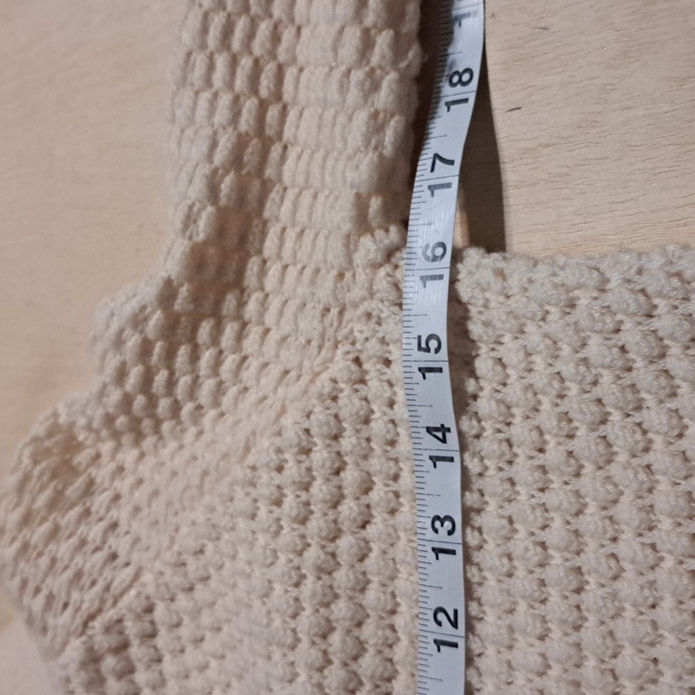 B64 GAP Cream Knit Cardigan Sz Sm Soft Wool Ribbed Hems Button Collar Pokets - Picture 7 of 11